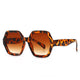 UV400 Hexagonal Woman Fashion Sunglasses Sanches Eyewear Havana Frame Brown Gradient Lens PK01-CLK05