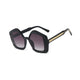UV400 Woman Fashion  Irregular Shape Sunglasses Sanches Eyewear Black Frame Black Gradient Lens PK08-PRD01