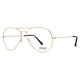 Pilot Retro Eyewear Sanches Gold Optical Metal Frame Medium 55*14