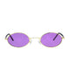Polarized Oval Sunglasses Sanches 6005 Gold Eyewear Purple Lenses