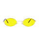 Polarized Oval Sunglasses Sanches 6005 Gold Eyewear Yellow Antifar Lenses