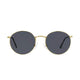 Polarized Round Sunglasses Sanches Retro Eyewear Gold Frame Smoked Grey Lenses