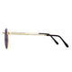 Polarized Round Sunglasses Sanches Retro Eyewear Gold Frame Purple Lenses
