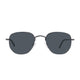 Polarized Hexagonal Sunglasses Vogs 630A Smoked Grey Eyewear Smoked Grey Lenses
