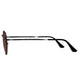 Polarized Hexagonal Sunglasses Vogs 630A Black Eyewear Red Lenses