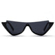 Half frame sunglasses for women retro style black leopard ladies sun glasses cat eye uv400 female 2021