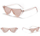 Half frame sunglasses for women retro style black leopard ladies sun glasses cat eye uv400 female 2021