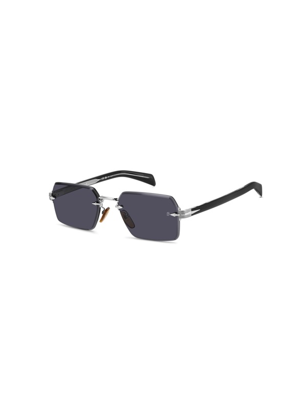David Beckham DB 7109/S 85K IR Erkek Güneş Gözlüğü – Çerçevesiz Ruthenium Black Tasarım | Gri Cam | UV400 Koruma