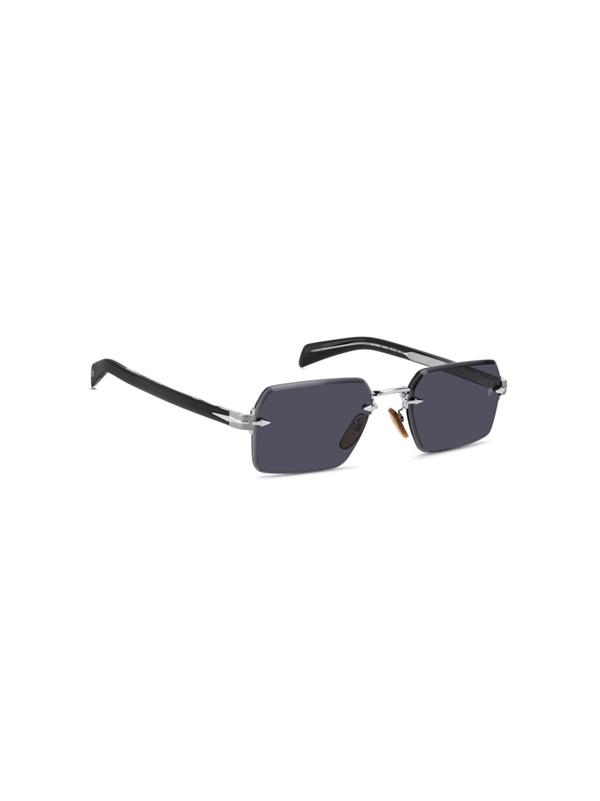 David Beckham DB 7109/S 85K IR Erkek Güneş Gözlüğü – Çerçevesiz Ruthenium Black Tasarım | Gri Cam | UV400 Koruma