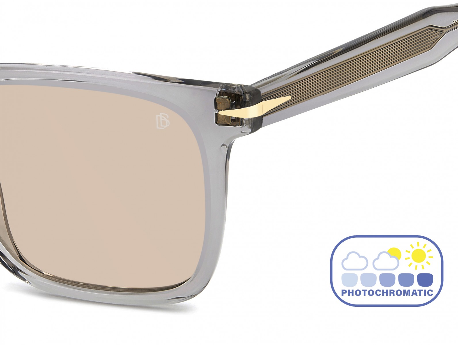 Davıd Beckham Erkek Kemik Güneş Gözlüğü Füme Çerçeve Fotokromik Cam