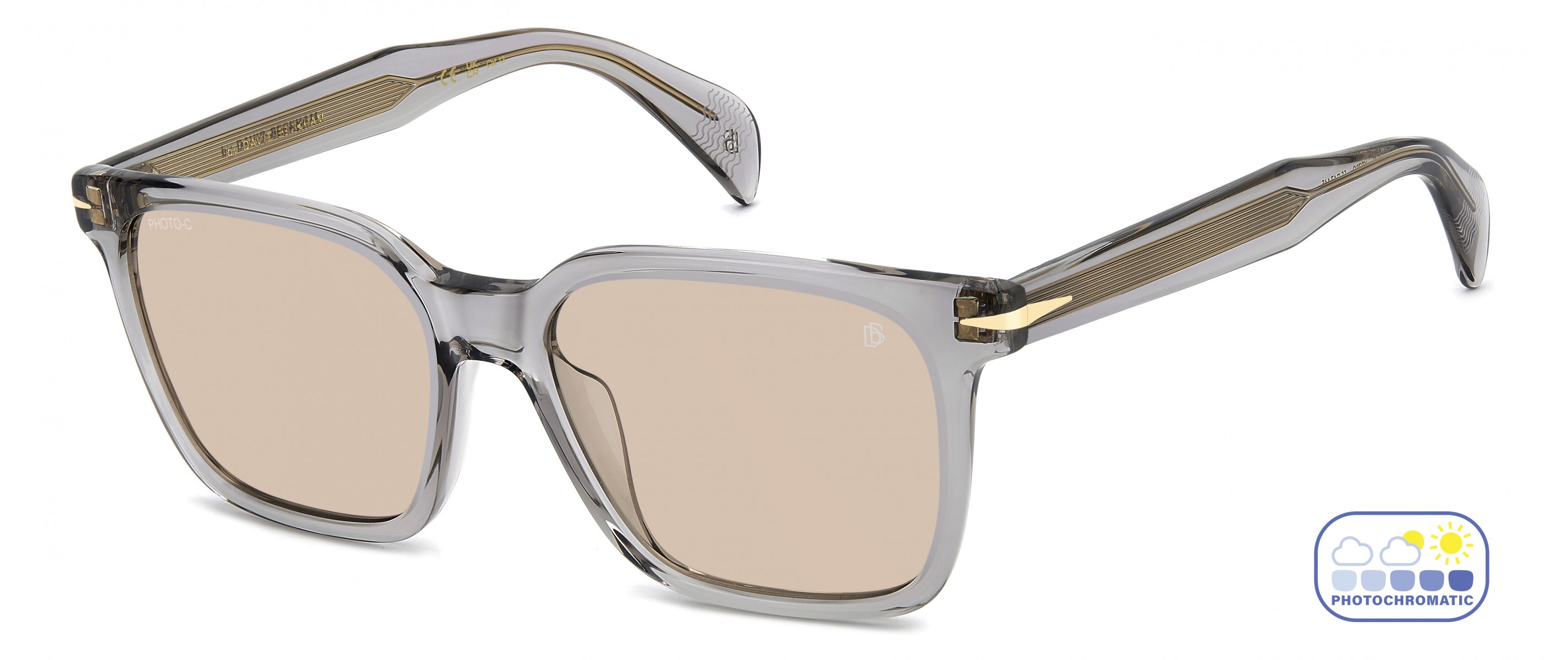 Davıd Beckham Erkek Kemik Güneş Gözlüğü Füme Çerçeve Fotokromik Cam