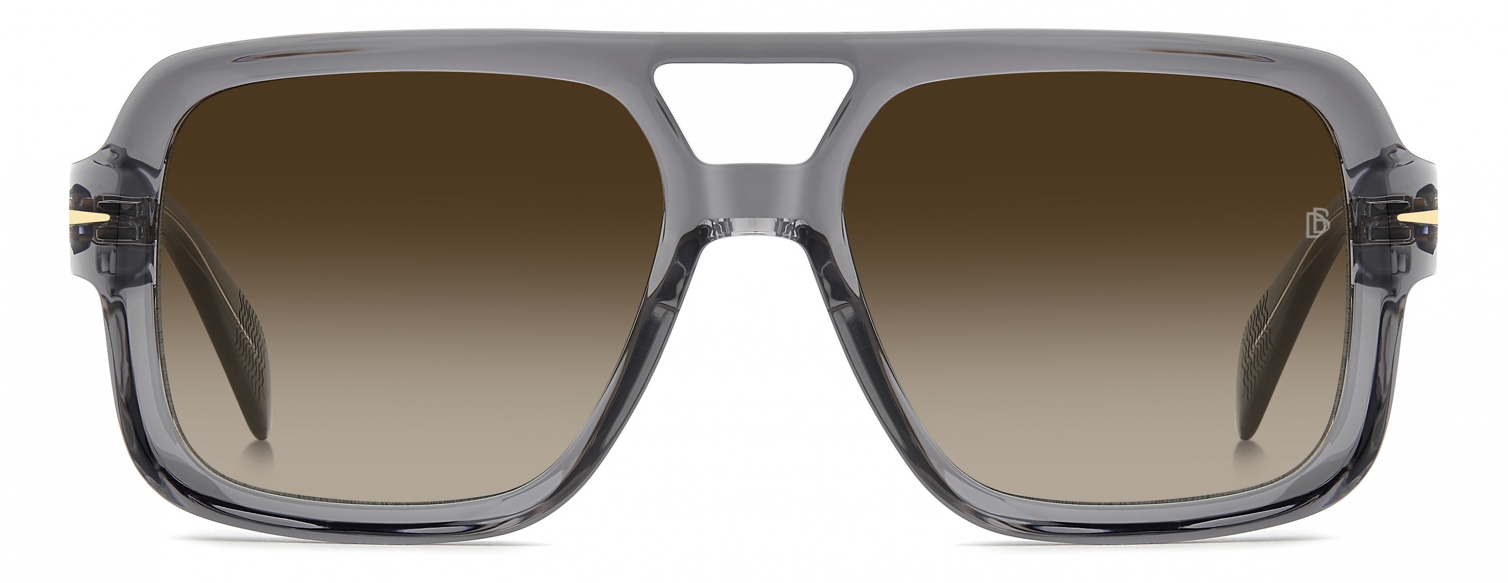 Davıd Beckham Erkek Kemik Güneş Gözlüğü Füme Çerçeve Kahverengi Cam