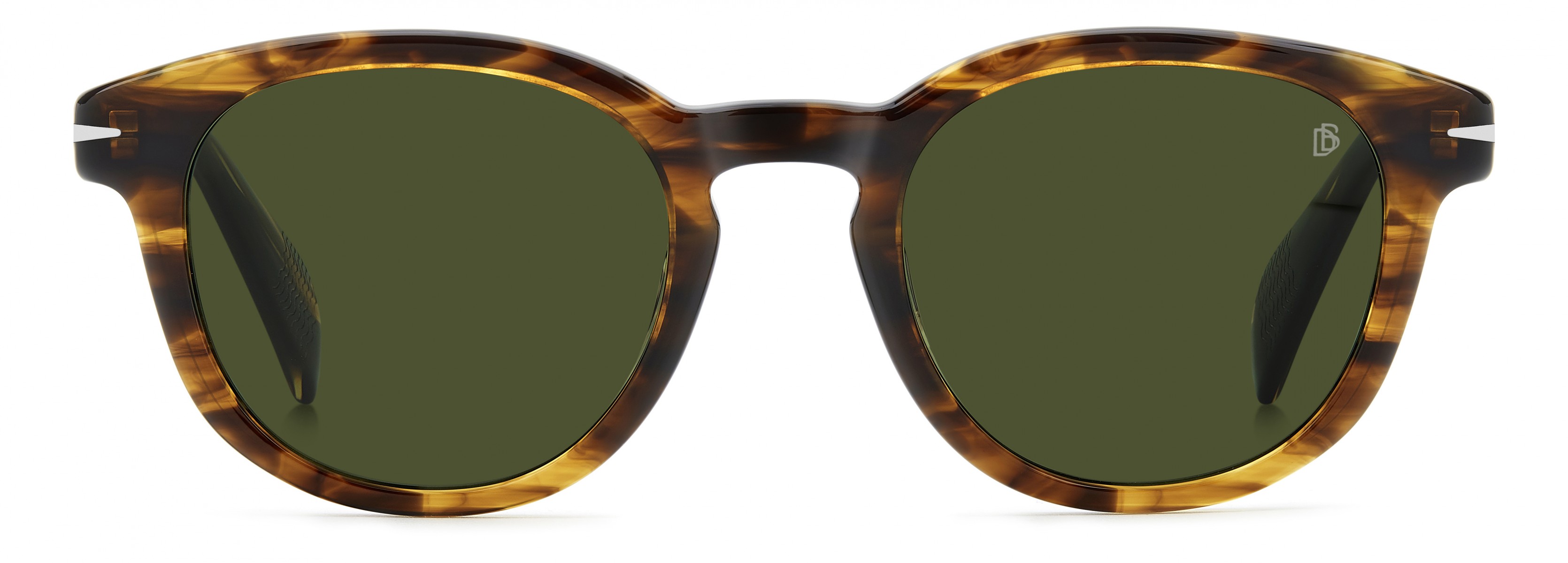 Davıd Beckham Erkek Kemik Güneş Gözlüğü Kahverengi Çerçeve Yeşil Cam