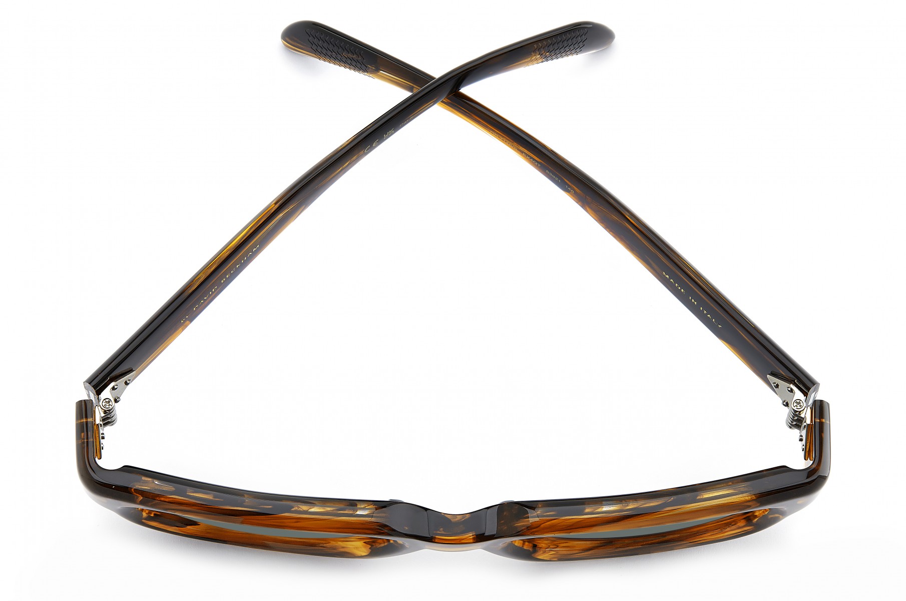 Davıd Beckham Erkek Kemik Güneş Gözlüğü Kahverengi Çerçeve Yeşil Cam