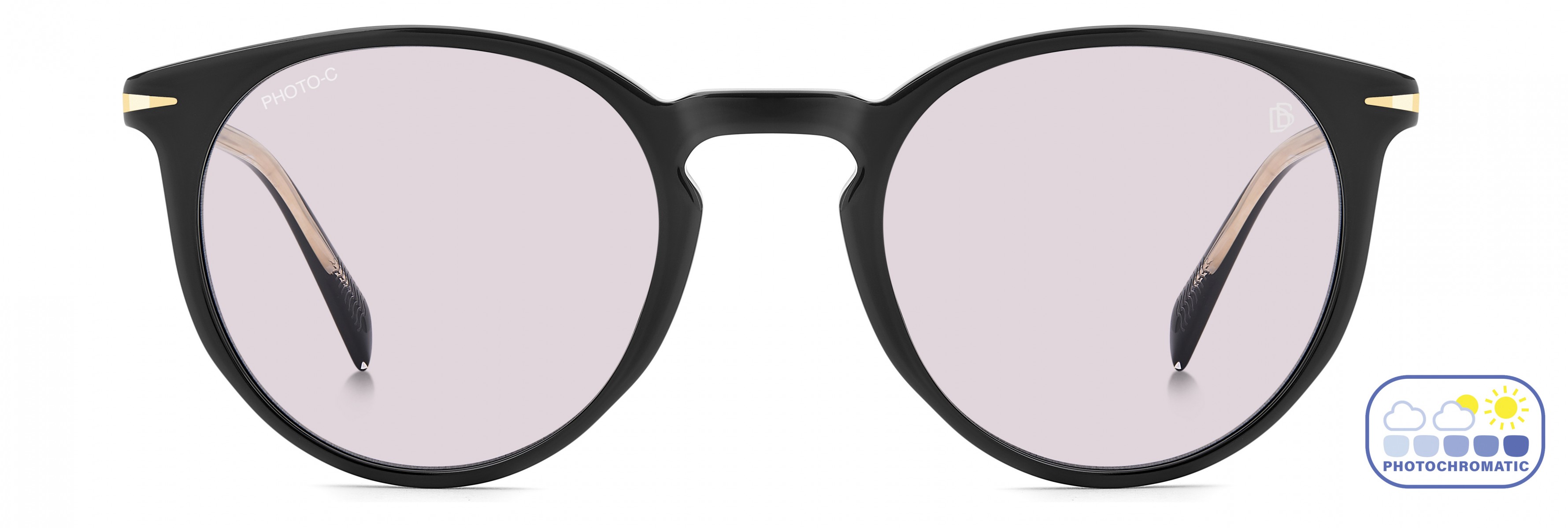 Davıd Beckham Erkek Kemik Güneş Gözlüğü Siyah Çerçeve Fotokromik Cam