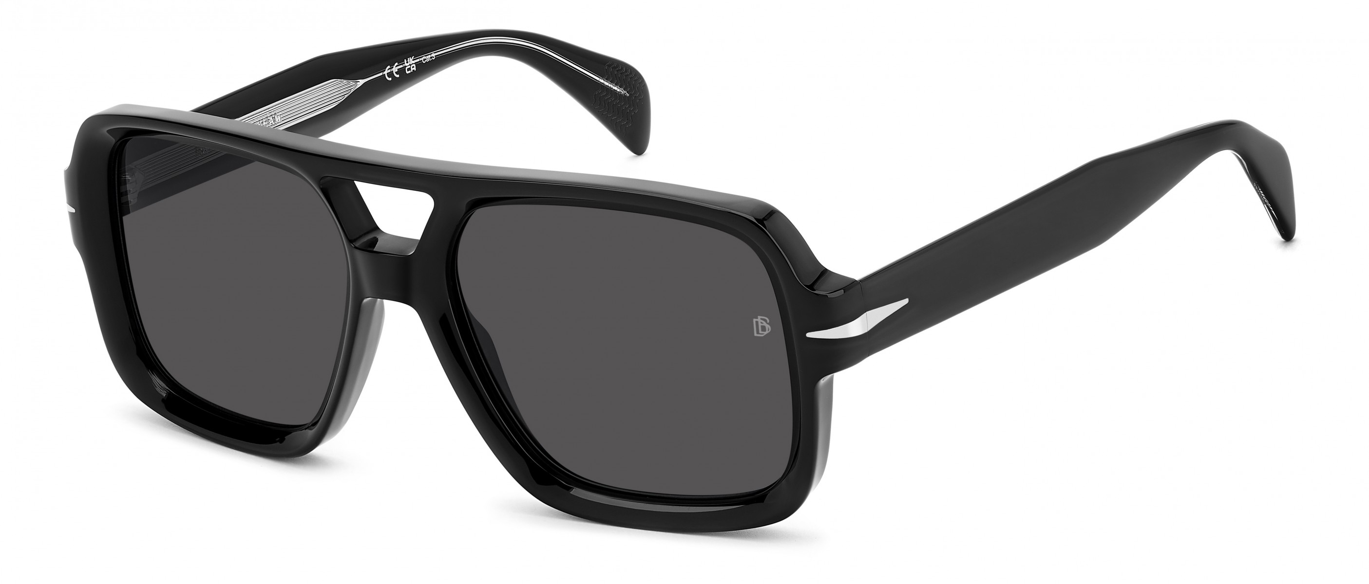 Davıd Beckham Erkek Kemik Güneş Gözlüğü Siyah Çerçeve Füme Cam