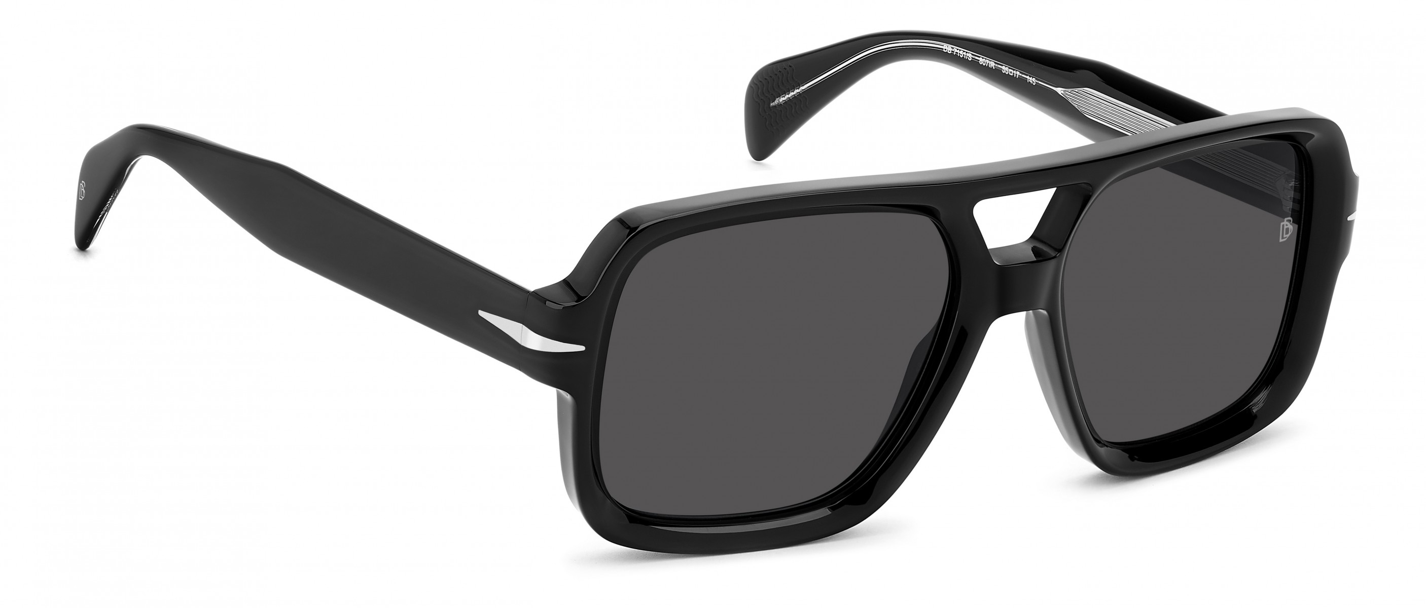 Davıd Beckham Erkek Kemik Güneş Gözlüğü Siyah Çerçeve Füme Cam