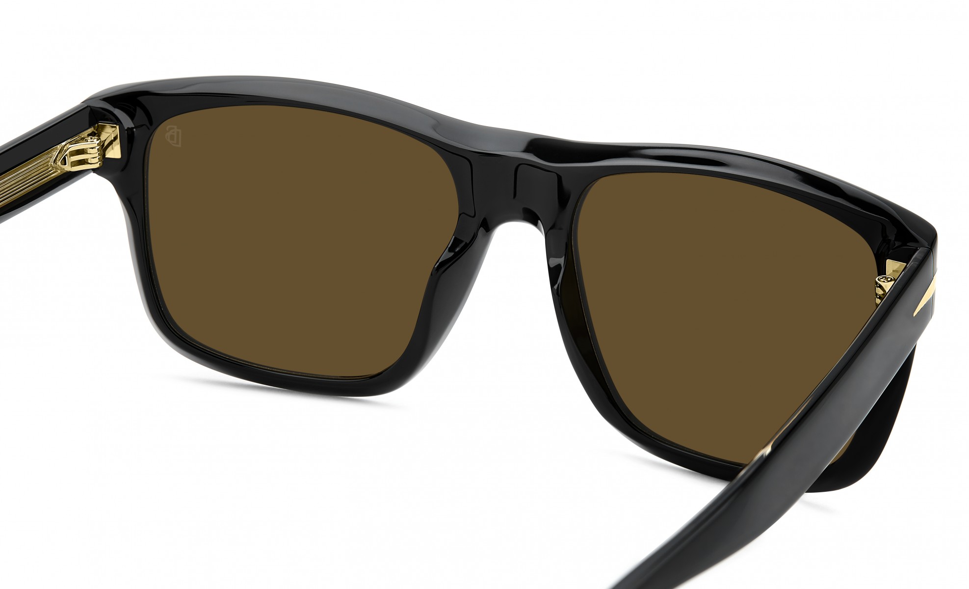 Davıd Beckham Erkek Kemik Güneş Gözlüğü Siyah Çerçeve Kahverengi Cam