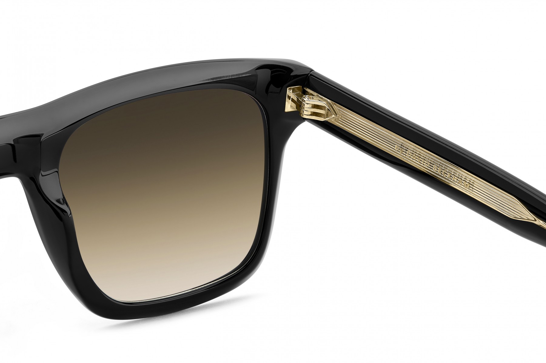 Davıd Beckham Erkek Kemik Güneş Gözlüğü Siyah Çerçeve Kahverengi Cam