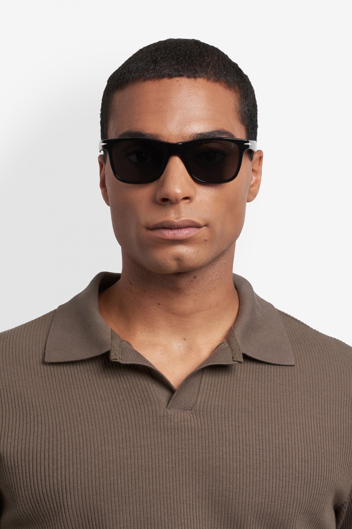 Davıd Beckham Erkek Kemik Güneş Gözlüğü Siyah Çerçeve Yeşil Cam