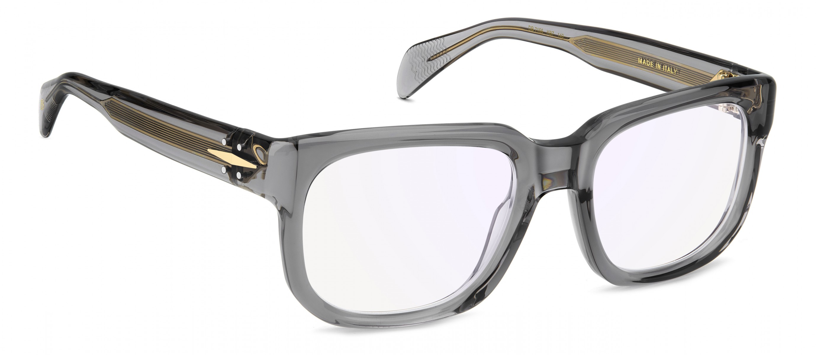 Davıd Beckham Erkek Kemik Optık Füme Çerçeve Mavi Aynalı