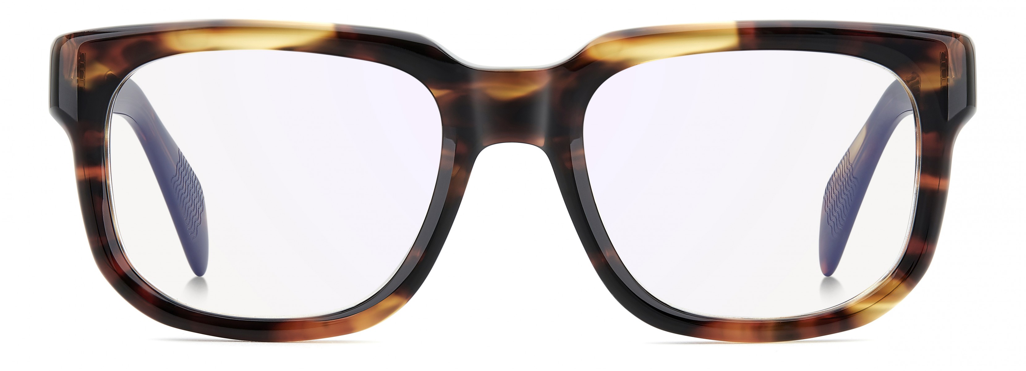 Davıd Beckham Erkek Kemik Optık Kahverengi Çerçeve Mavi Aynalı