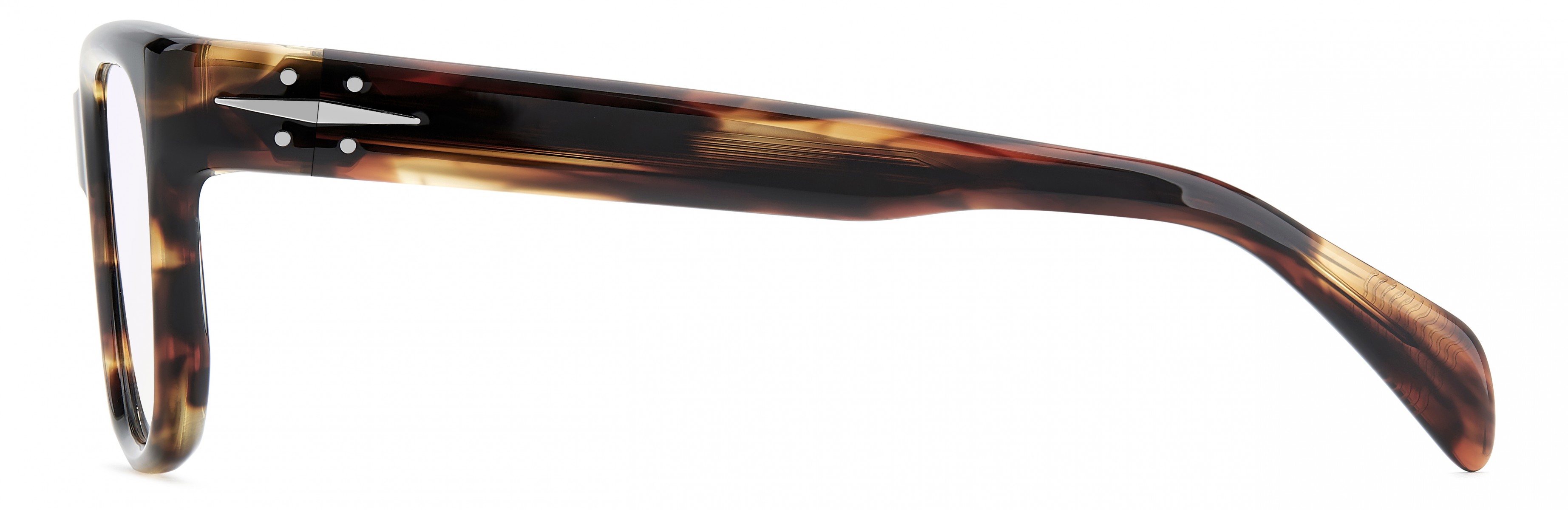 Davıd Beckham Erkek Kemik Optık Kahverengi Çerçeve Mavi Aynalı