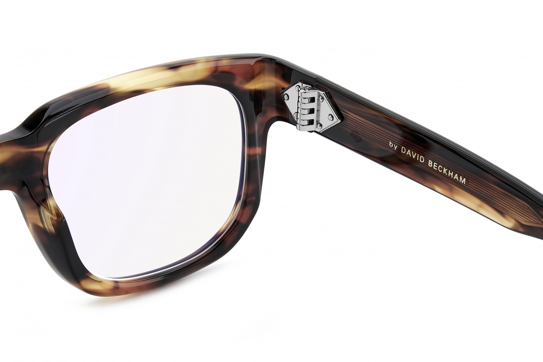 Davıd Beckham Erkek Kemik Optık Kahverengi Çerçeve Mavi Aynalı