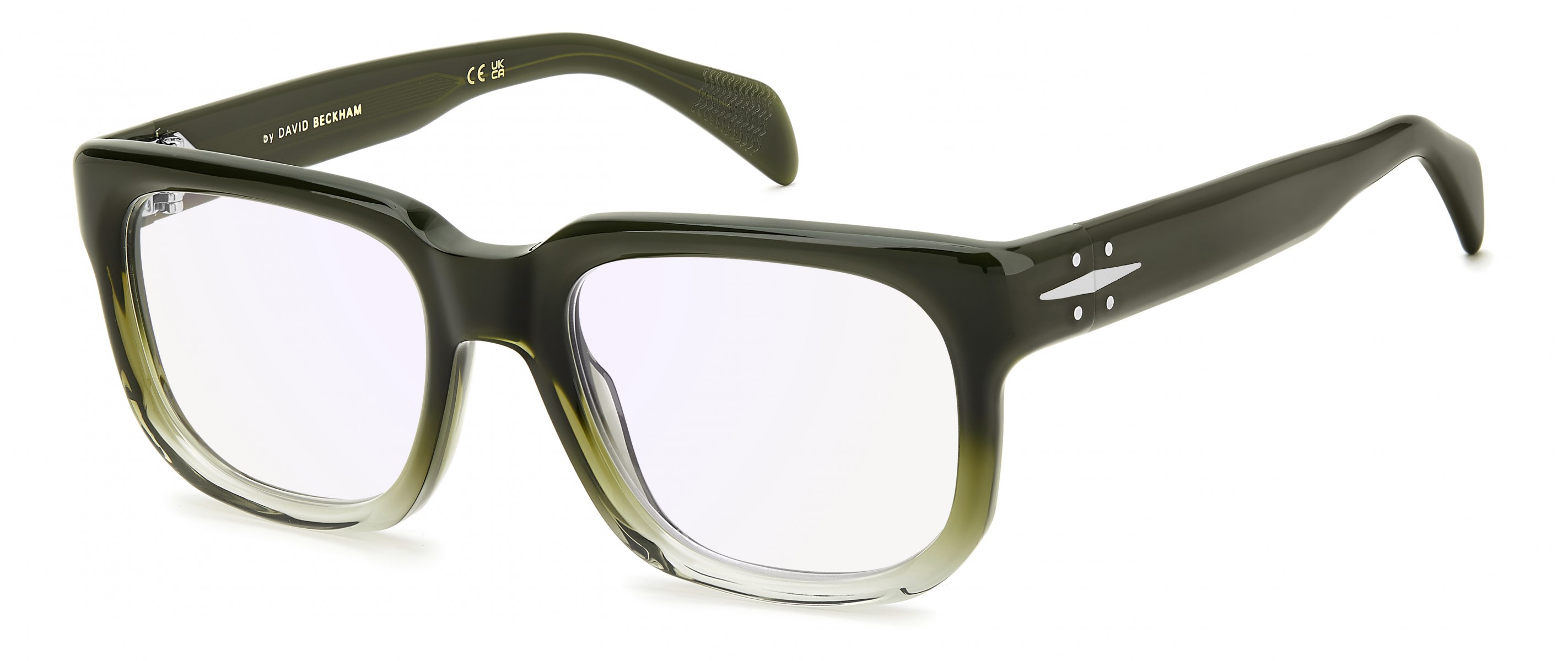 Davıd Beckham Erkek Kemik Optık Yeşil Çerçeve Mavi Aynalı