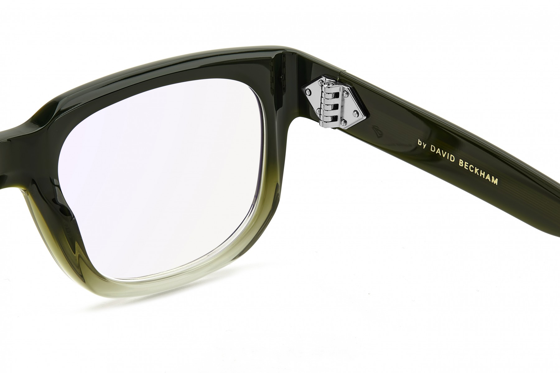 Davıd Beckham Erkek Kemik Optık Yeşil Çerçeve Mavi Aynalı