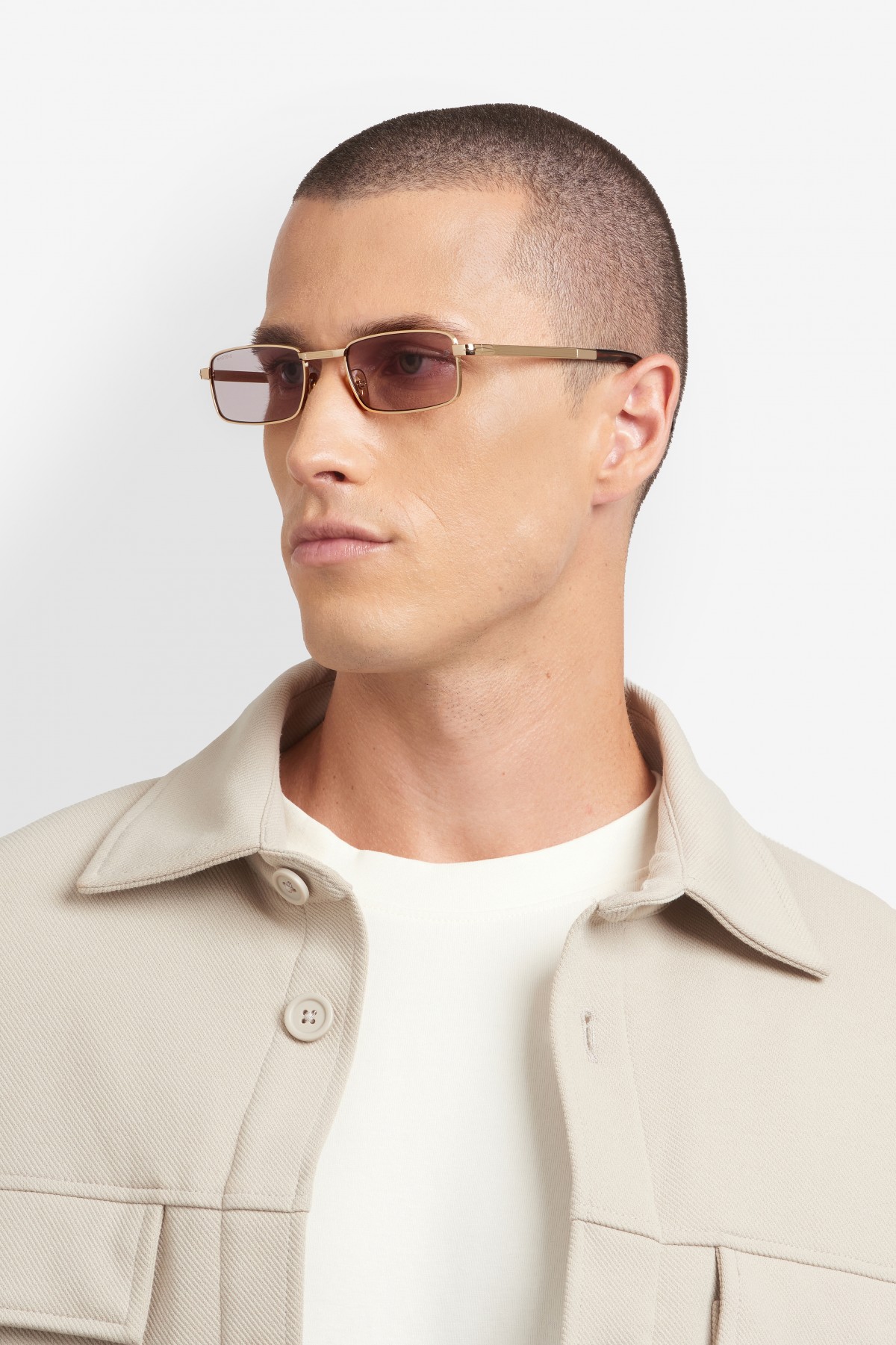 Davıd Beckham Erkek Metal Güneş Gözlüğü Altın Çerçeve Fotokromik Cam