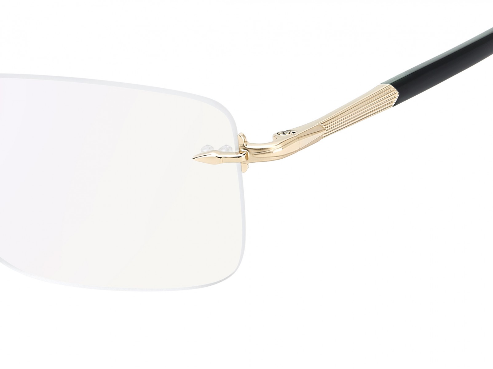 Davıd Beckham Erkek Metal Optık Altın Çerçeve Mavi Aynalı