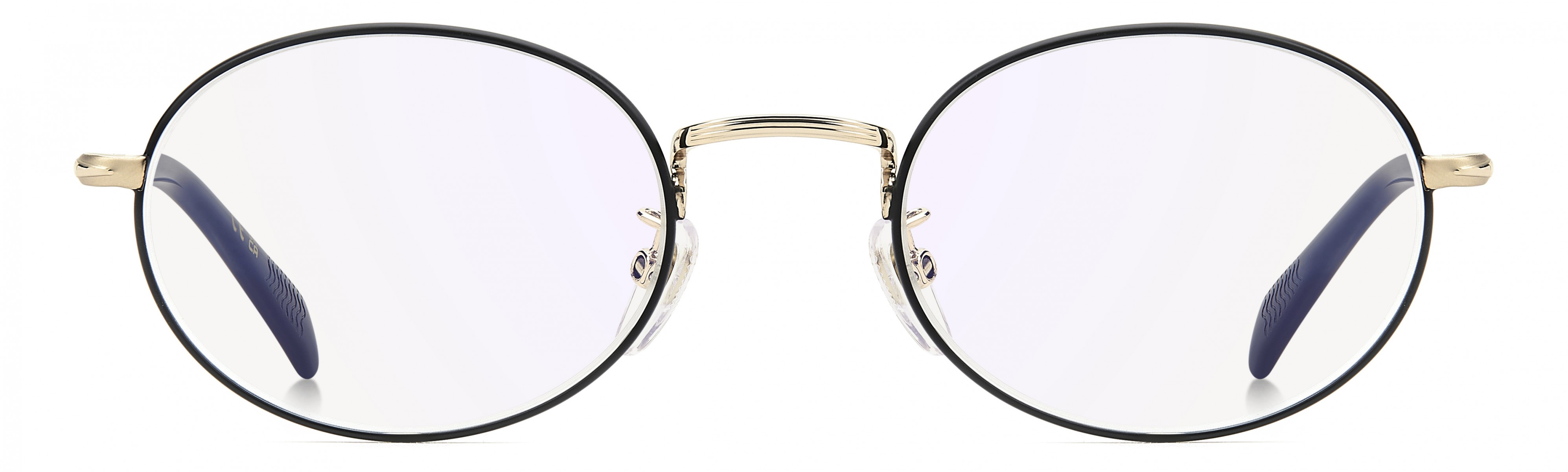 Davıd Beckham Erkek Metal Optık Altın Çerçeve Mavi Aynalı