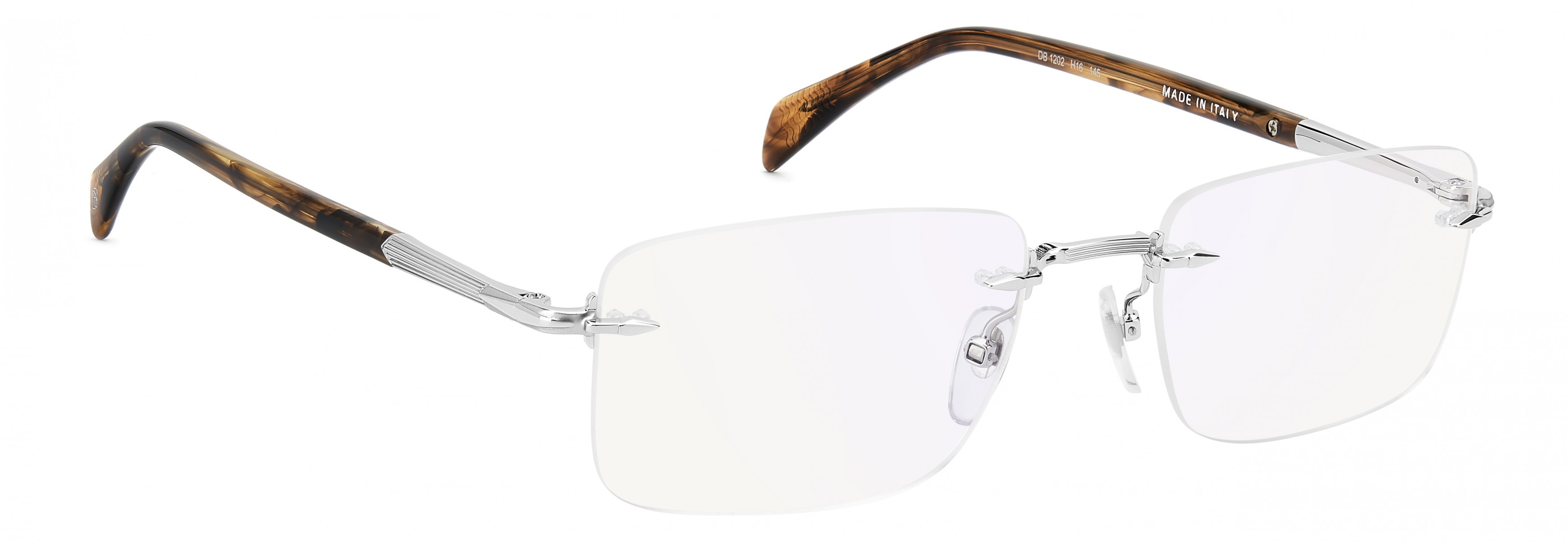 Davıd Beckham Erkek Metal Optık Kahverengi Çerçeve Mavi Aynalı