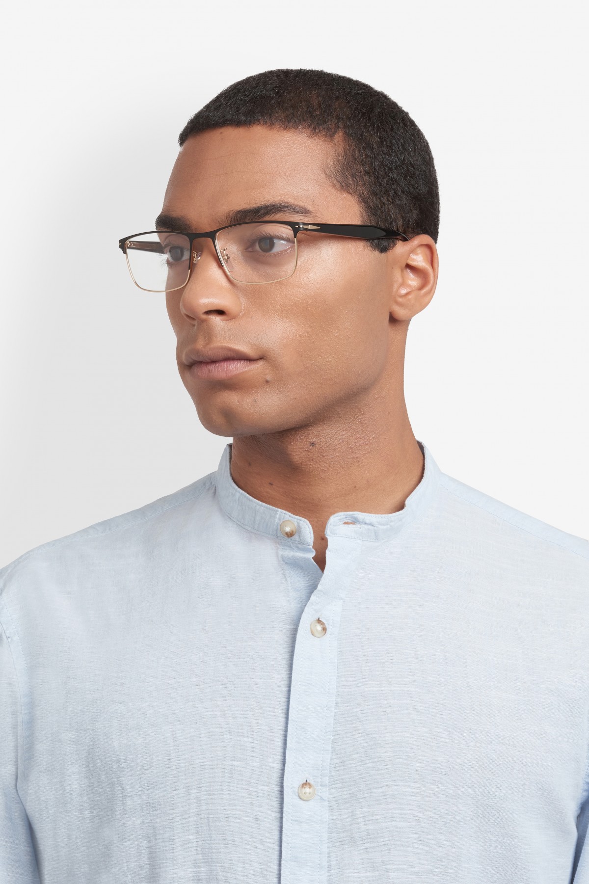 Davıd Beckham Erkek Metal Optık Siyah Çerçeve