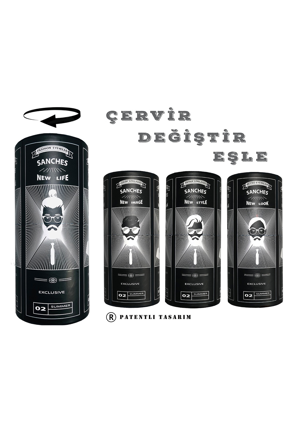 Erkek Metal Spor Güneş Gözlüğü Füme Çerçeve Füme Cam SNBE3163