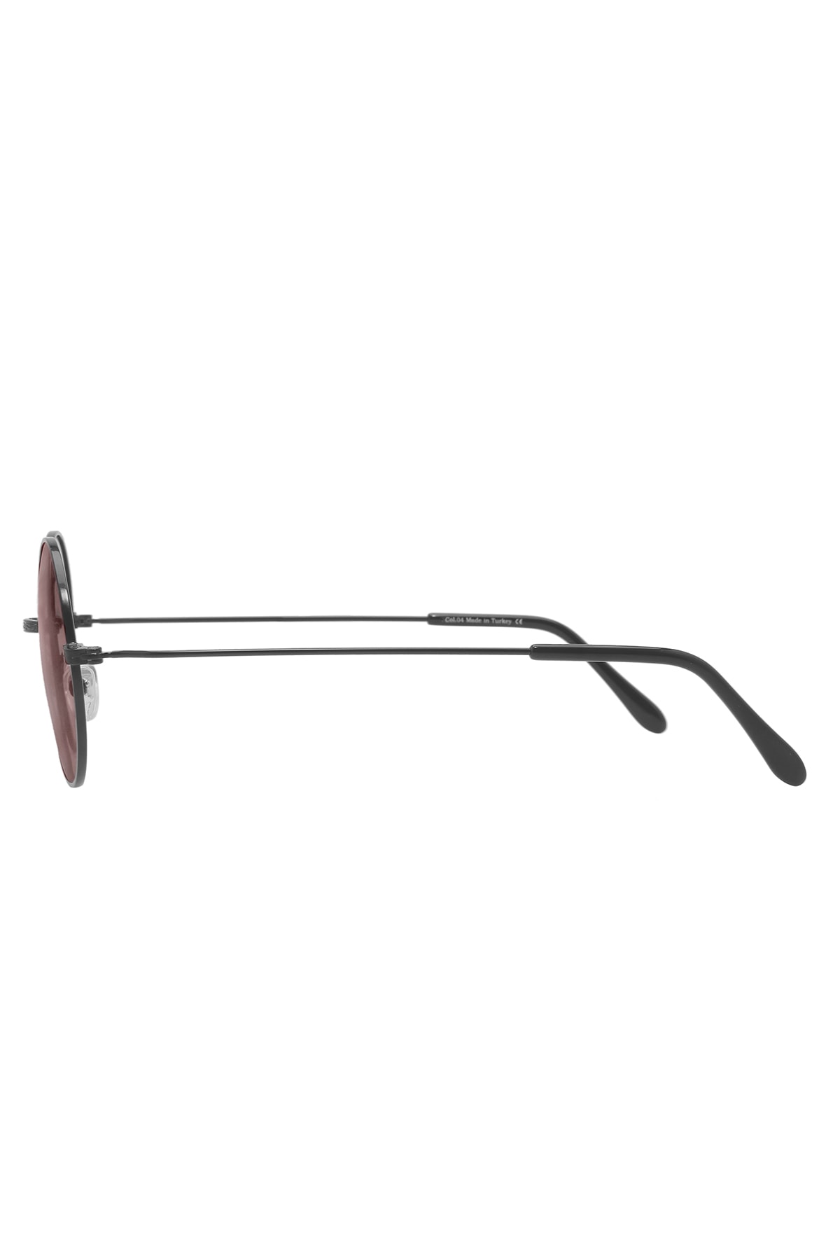 Sanches  Extreme Vintage Yuvarlak Polarize Siyah Güneş Gözlüğü Kırmızı Cam Vintage 46.09