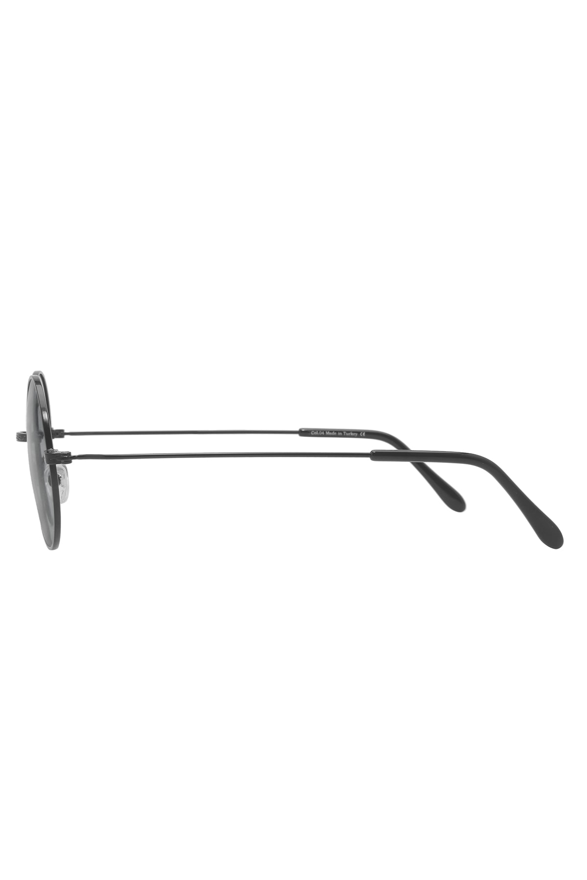 Extreme Vintage Yuvarlak Polarize Siyah Güneş Gözlüğü Siyah Cam Vintage 46.08