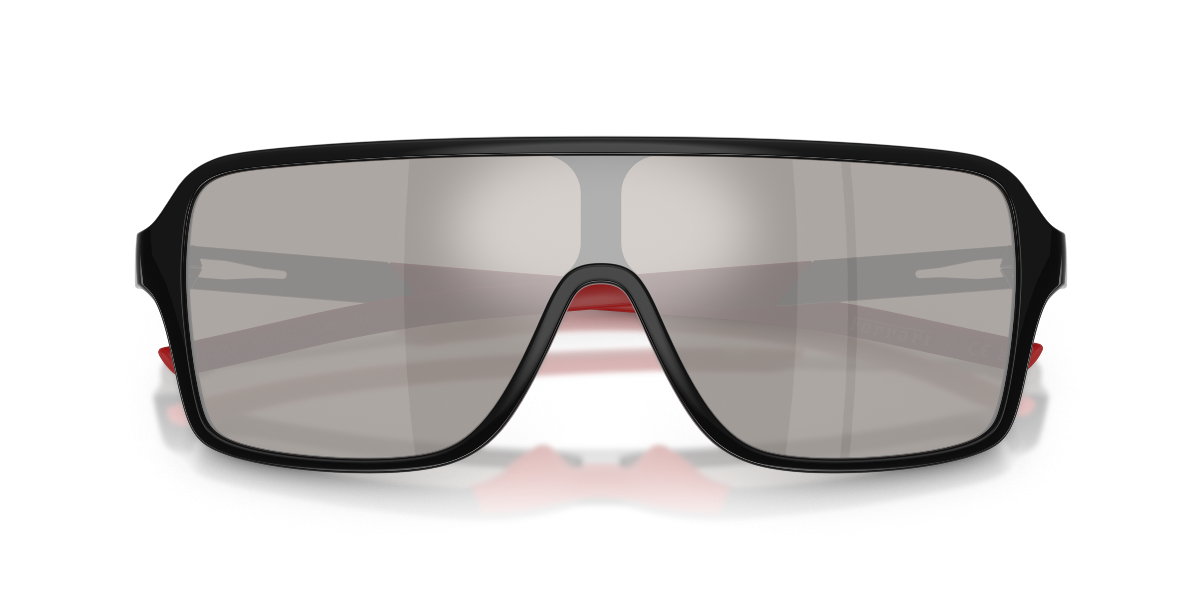 FERRARİ ERKEK GÜNEŞ GÖZLÜĞÜ 0FZ6022U 501/6G SİYAH ÇERÇEVE GÜMÜŞ AYNALI CAM