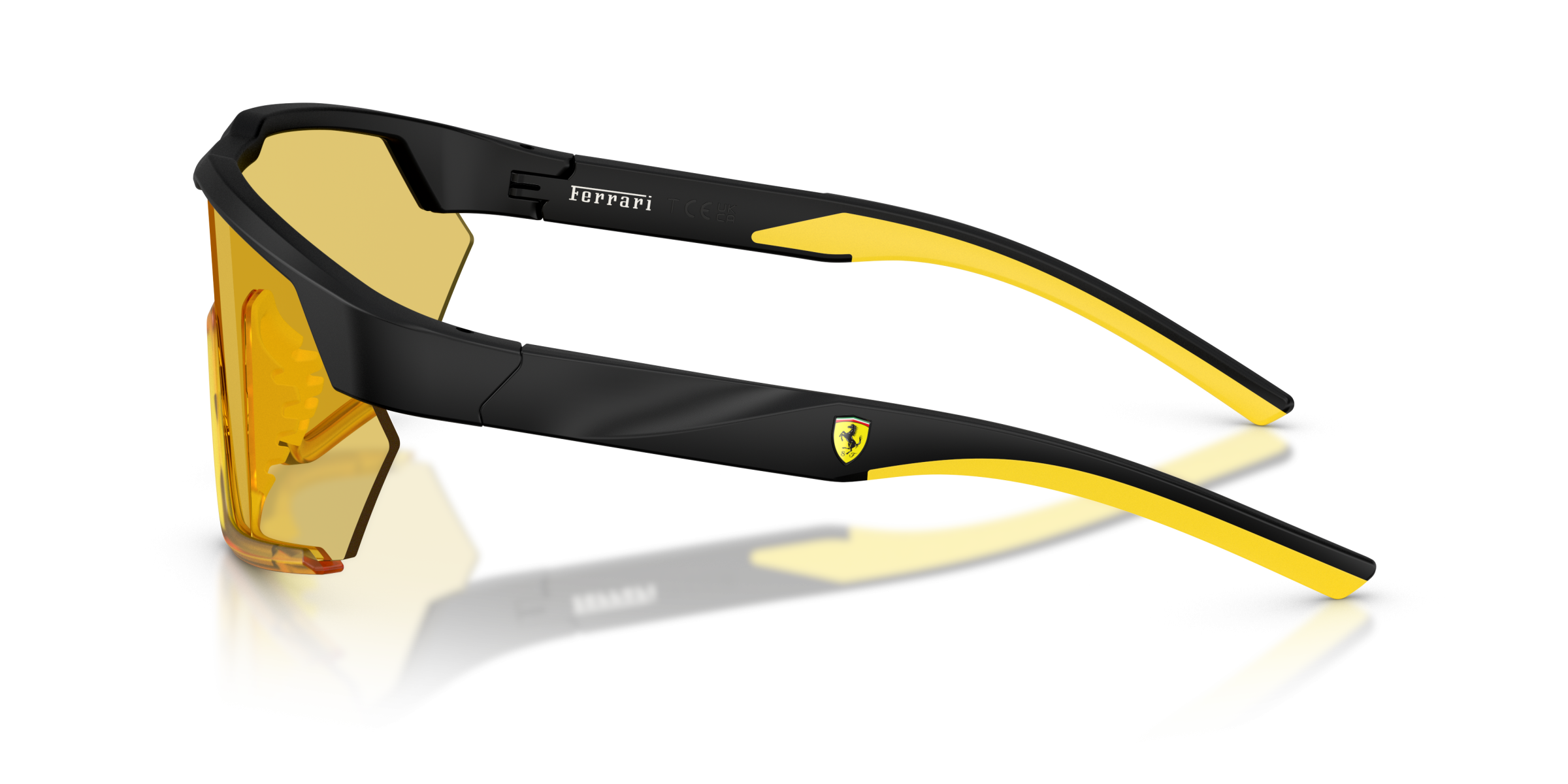 FERRARİ UNISEX GECE SÜRÜŞ GÖZLÜĞÜ 0FZ6018U 514/6Q SİYAH ÇERÇEVE SARI ŞEFFAF CAM