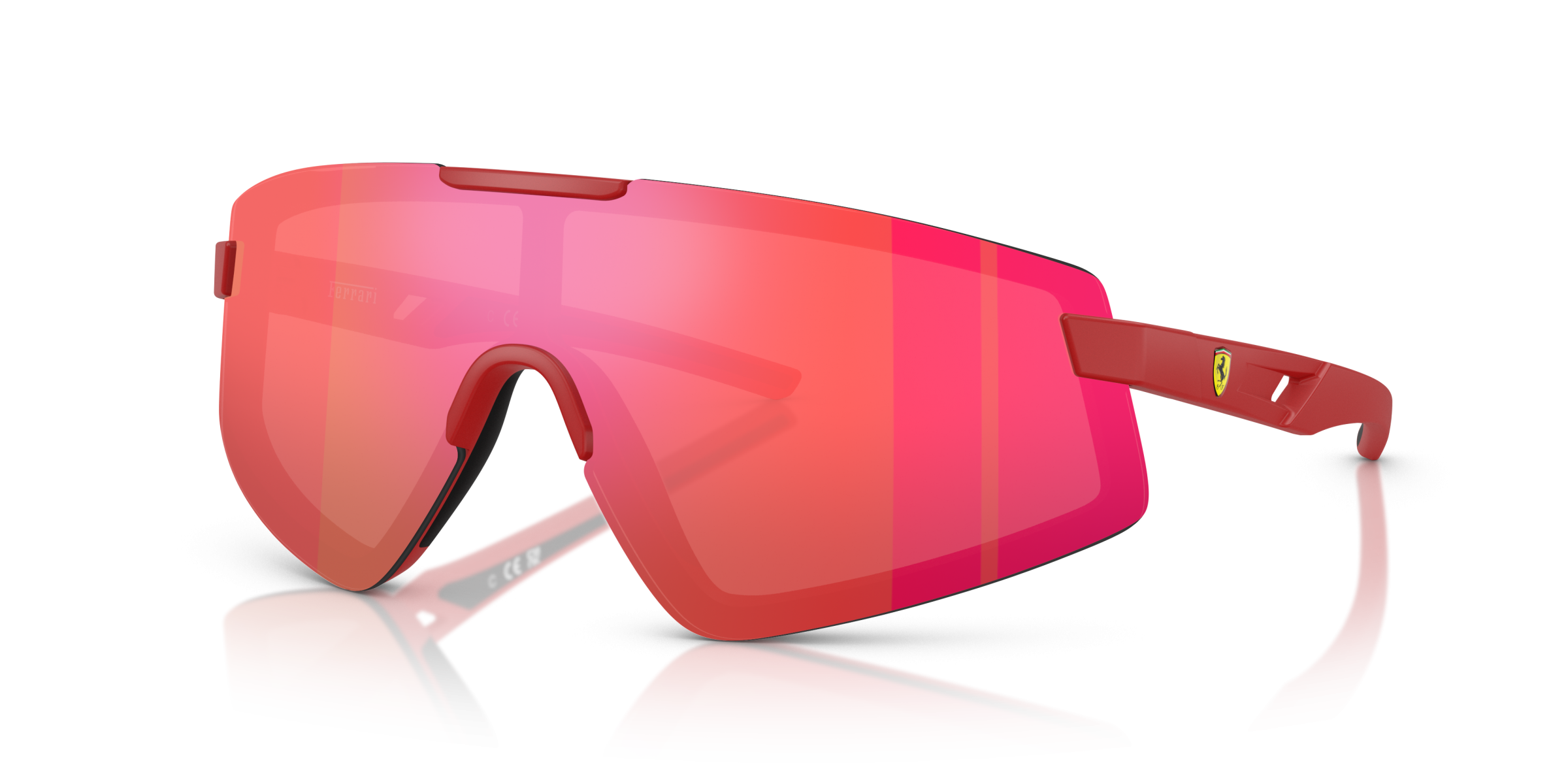 FERRARİ UNISEX GÜNEŞ GÖZLÜĞÜ 0FZ6009U 514/6Q KIRMIZI ÇERÇEVE KIRMIZI AYNALI CAM