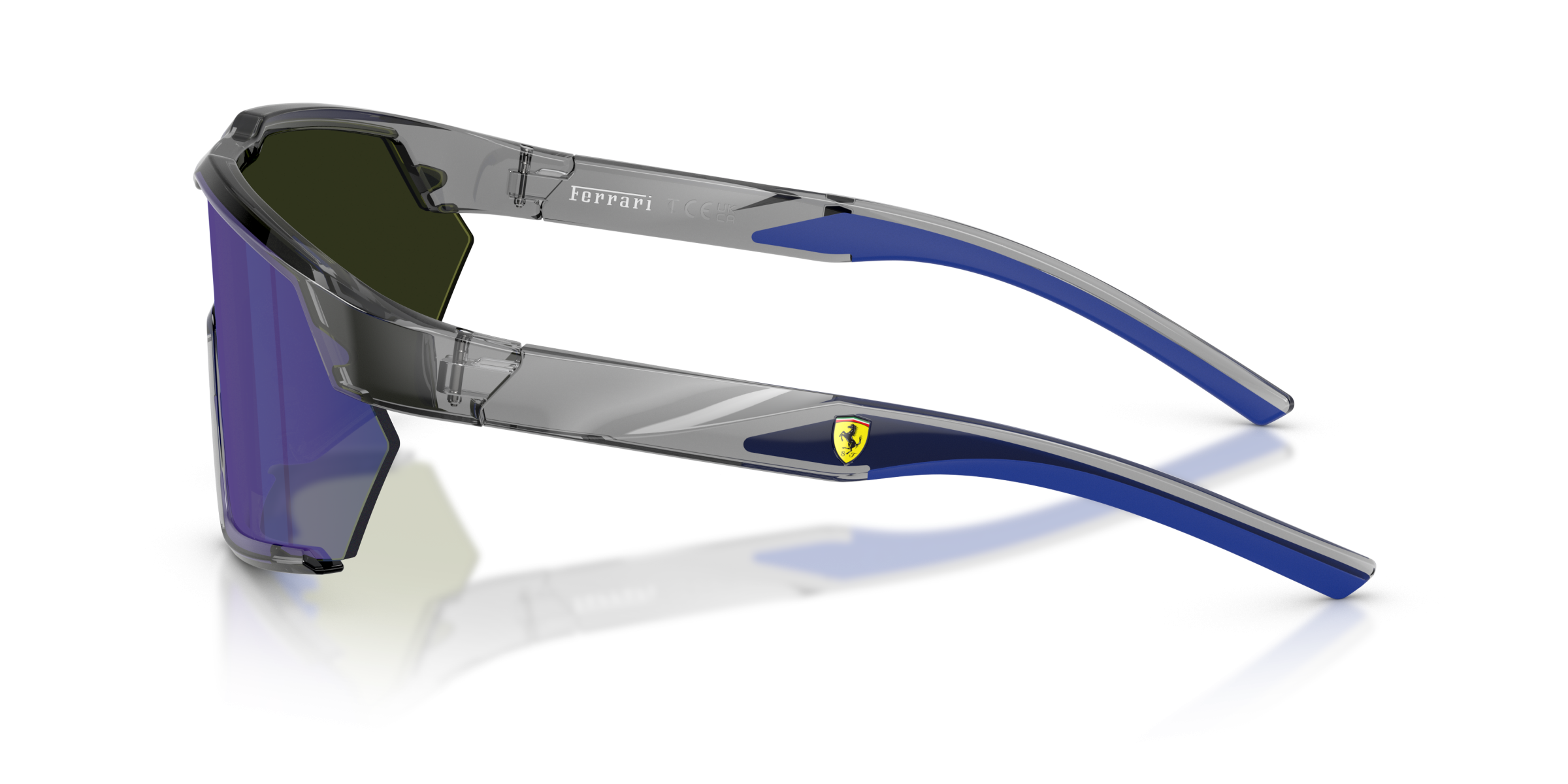 FERRARİ UNISEX GÜNEŞ GÖZLÜĞÜ 0FZ6018U 524/87 GİR ÇERÇEVE MAVİ AYNALI CAM