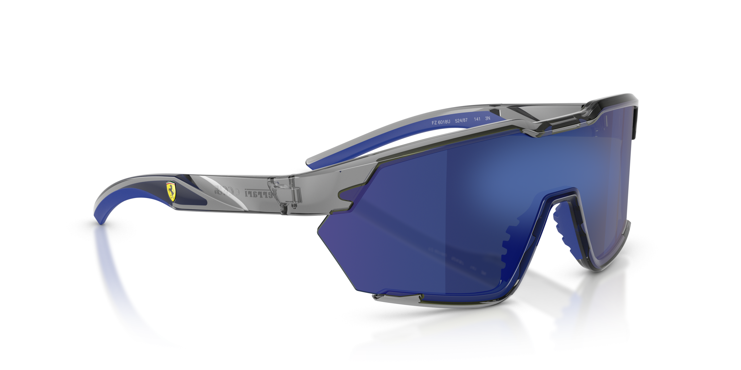 FERRARİ UNISEX GÜNEŞ GÖZLÜĞÜ 0FZ6018U 524/87 GİR ÇERÇEVE MAVİ AYNALI CAM
