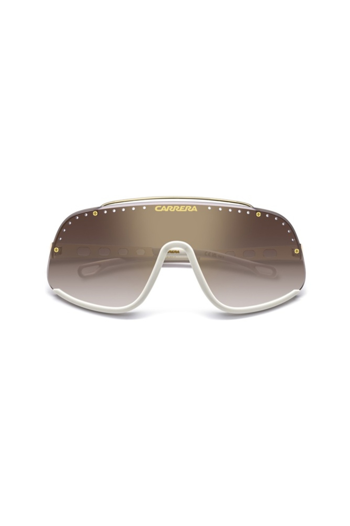 Carrera  Flaglab 16 Maske Güneş Gözlüğü Bordo Degrade üzeri Altın Aynalı Uv400 Korumalı Cam
