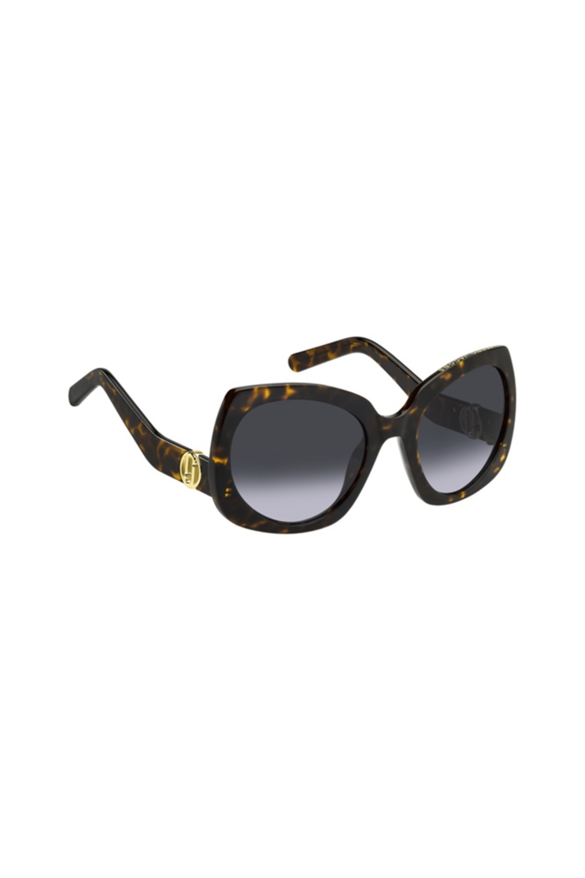Marc Jacobs  Kadın Güneş Gözlüğü Kare Büyük Marc 808 086 Havana Kahve Çerçeve Füme Degrade Uv400 Cam