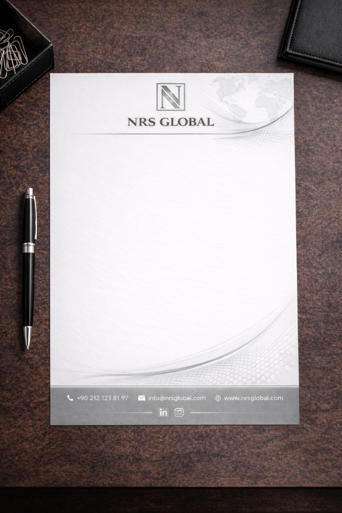 NRS Antetli Kağıt Gümüş