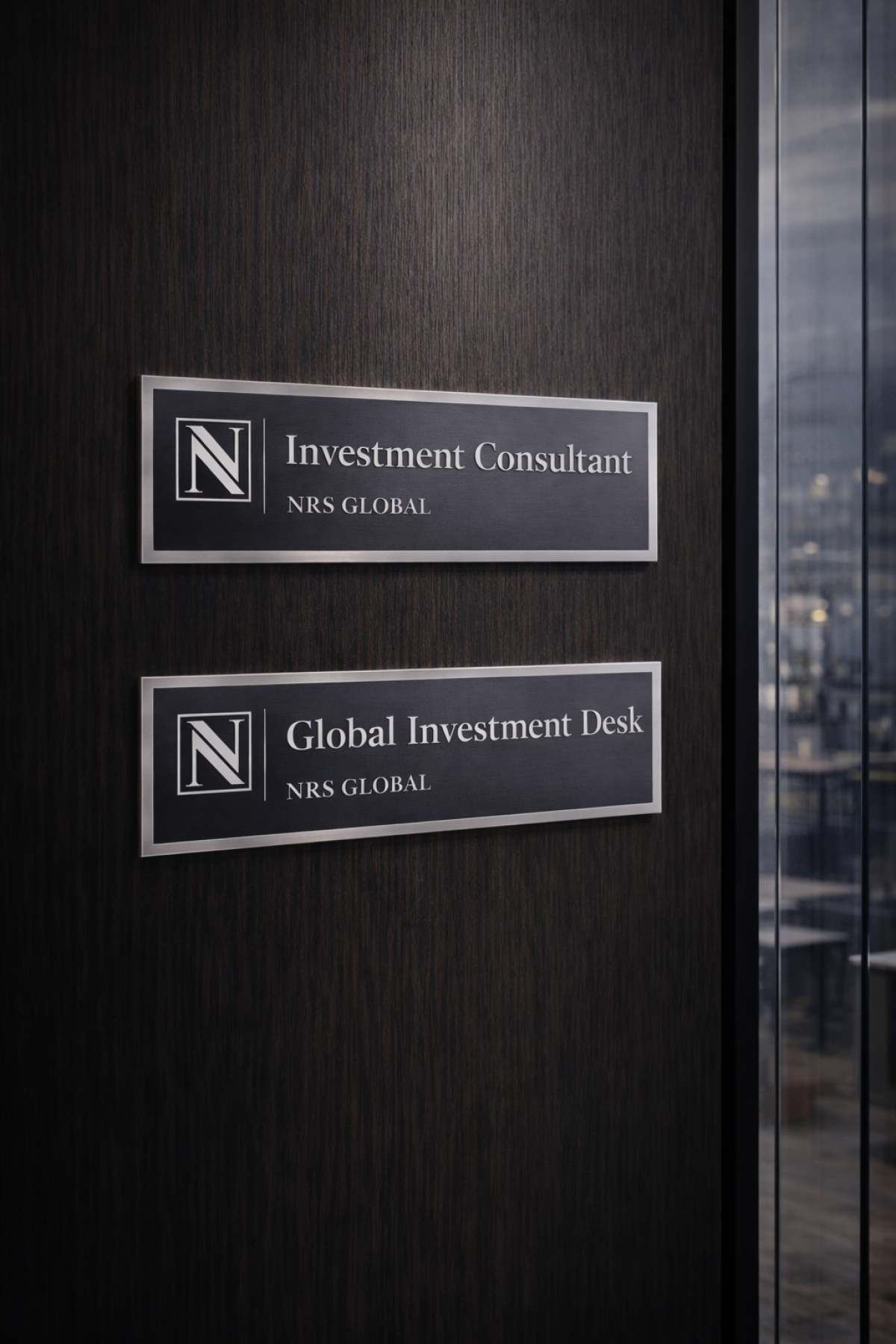 NRS Kapı İsimlik 18x50 cm