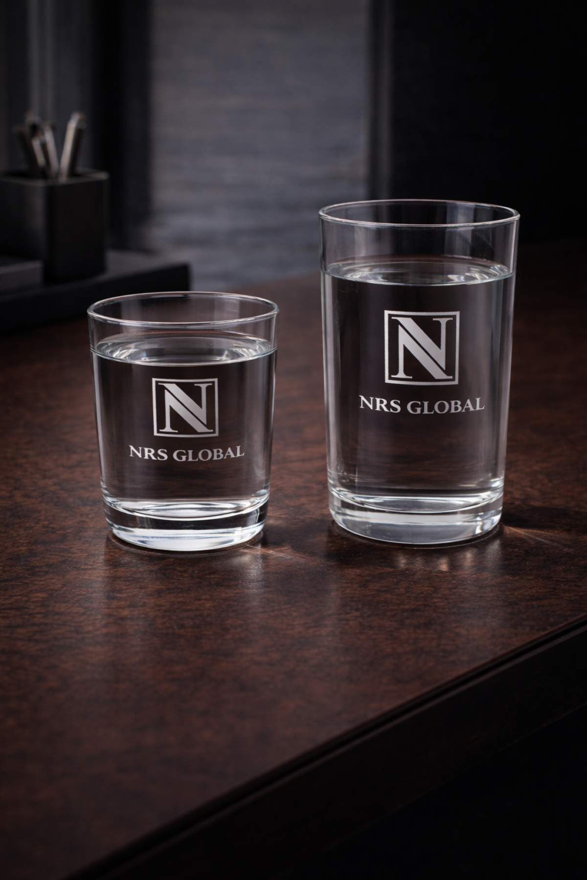 NRS Kurumsal Su bardağı Seti Büyük ve Küçük Set 12li