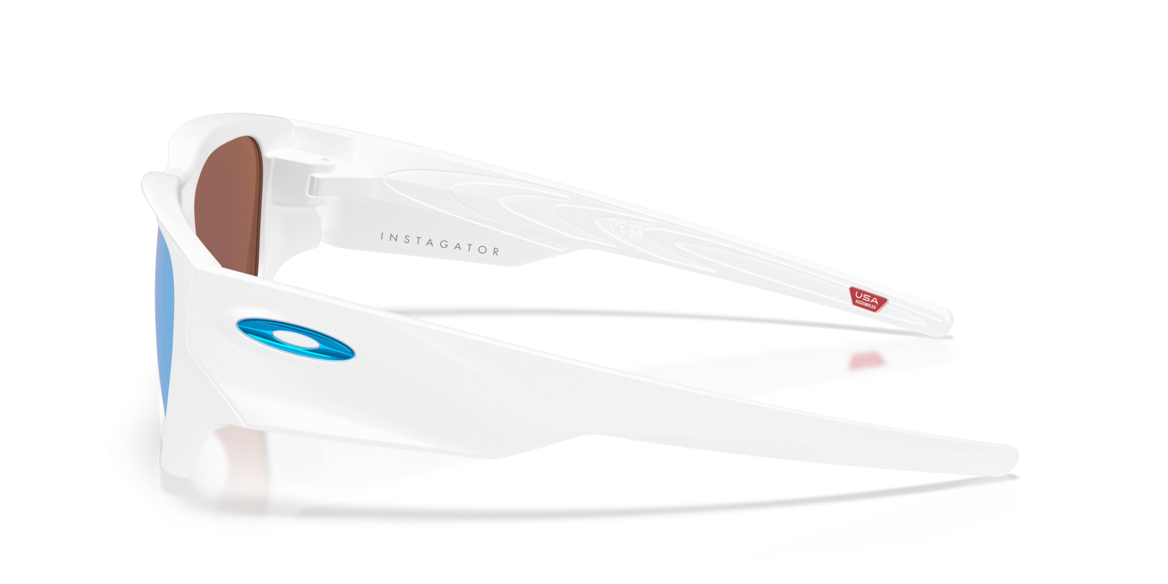 OAKLEY SPOR ERKEK POLARİZE GÜNEŞ GÖZLÜĞÜ 0OO9514 951404 BEYAZ ÇERÇEVE MAVİ AYNALI CAM