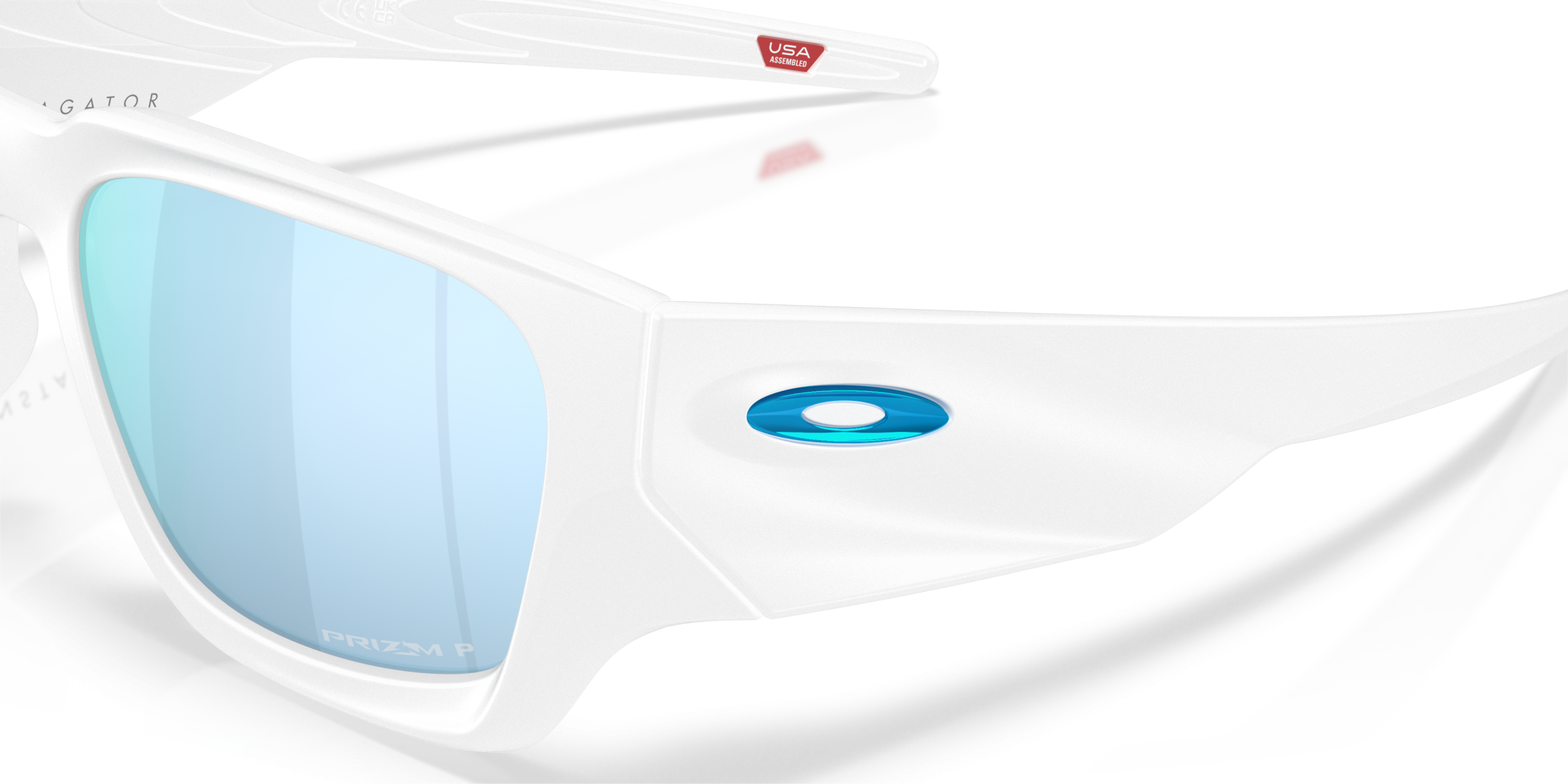 OAKLEY SPOR ERKEK POLARİZE GÜNEŞ GÖZLÜĞÜ 0OO9514 951404 BEYAZ ÇERÇEVE MAVİ AYNALI CAM